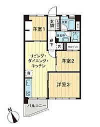東陽町住宅 3LDKの間取図画像