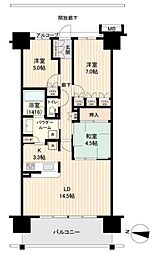 東京スイート・レジデンス 3LDKの間取図画像