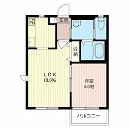 Sforest2 1LDKの間取図画像