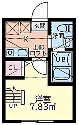プレスタ 1Kの間取図画像