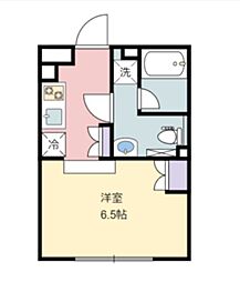 リトルズLAPiS神楽坂 1Kの間取図画像