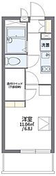 レオパレス庵 1Kの間取図画像