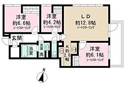 Admiral Himonya 3LDKの間取図画像