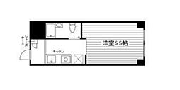 ヴェールヨコハマ 1Kの間取図画像