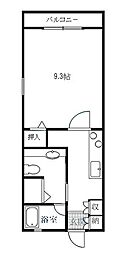 LANDSPACE 1Kの間取図画像