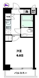 マリオン練馬 1Kの間取図画像