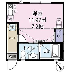 ベルビュー上大岡 ワンルームの間取図画像