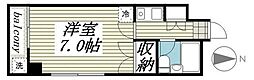 東ヶ丘ハイツ 1Kの間取図画像