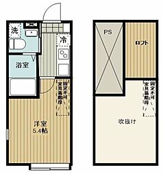サンシャルム生田 1Kの間取図画像