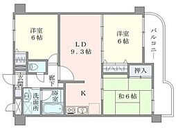 ベルメゾン南篠崎 2SLDKの間取図画像