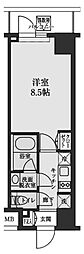 S-RESIDENCE清澄白河 1Kの間取図画像