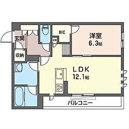 CASAARCANA 1LDKの間取図画像