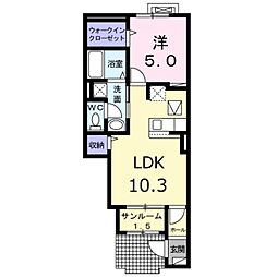 ルミナ 1LDKの間取図画像