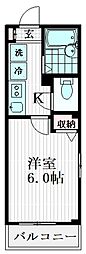 シャーマントSK 1Kの間取図画像