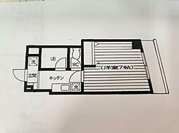 サンライズ学芸大 1Kの間取図画像