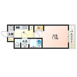 アクロス福島アーバンヒルズ 1Kの間取図画像