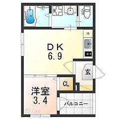 近鉄南大阪線 針中野駅 徒歩7分