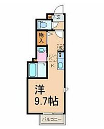 シャーメゾン赤羽 ワンルームの間取図画像