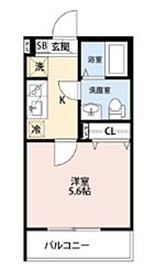 FELICE COURT 1Kの間取図画像