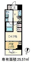 アークマーク志茂Sta. 1DKの間取図画像