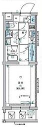ARCOBALENO武蔵小杉2 1Kの間取図画像