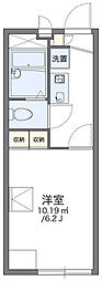 レオパレスストリーム 1Kの間取図画像