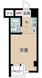 クレイル両国 ワンルームの間取図画像