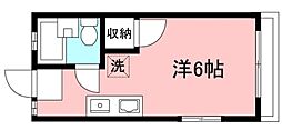 スパローハイツ ワンルームの間取図画像