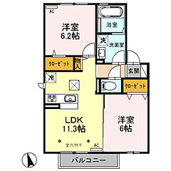 物件の間取り