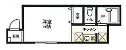 ラフィナート中野 ワンルームの間取図画像