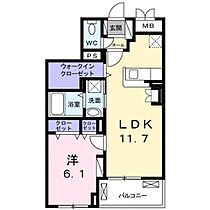 大阪府岸和田市加守町２丁目（賃貸マンション1LDK・1階・44.06㎡） その2