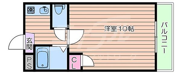 朝日が丘尾田ハイツ ｜大阪府吹田市朝日が丘町(賃貸マンション1K・2階・22.68㎡)の写真 その2