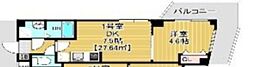 soare幕張2nd 1DKの間取図画像