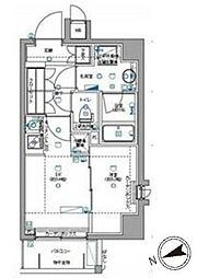 パティーナ大森 1DKの間取図画像