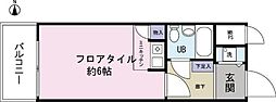 アーバンヒルズ本厚木 ワンルームの間取図画像
