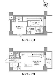 台東区蔵前4丁目マンション 1LDKの間取図画像