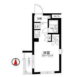 ダイホープラザ桜台 3階ワンルームの間取り