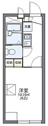 レオパレスビエント 1Kの間取図画像