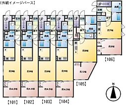 カレンレジデンス 1LDKの間取図画像