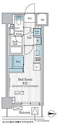 パークアクシス東陽町レジデンス ワンルームの間取図画像
