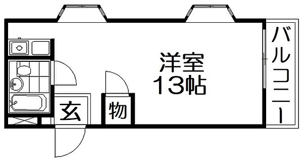 ＭＴコーポ ｜大阪府寝屋川市石津南町(賃貸マンション1R・2階・26.00㎡)の写真 その2