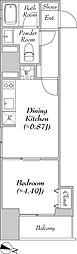 ELSTANZA神田須田町 1DKの間取図画像
