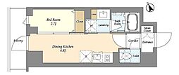 墨田区八広1丁目マンション 1DKの間取図画像