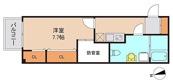 ｂ’ＣＡＳＡ　ｃｉｅｌｏ 201｜東京都墨田区墨田２丁目(賃貸マンション1K・2階・26.81㎡)の写真 その2