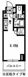レジディア杉並方南町 1Kの間取図画像