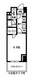 レジディア杉並方南町 1Kの間取図画像