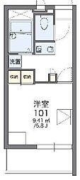 レオパレスゴールドヒルズ 1Kの間取図画像