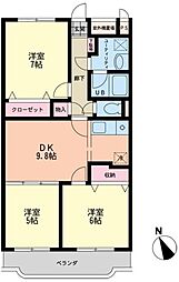 サンマウント 3階/302