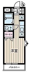 青葉台ハイツ ワンルームの間取図画像