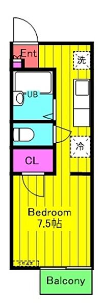 ルーラルハイツＢ 105｜神奈川県川崎市多摩区長尾２丁目(賃貸アパート1K・1階・24.30㎡)の写真 その2